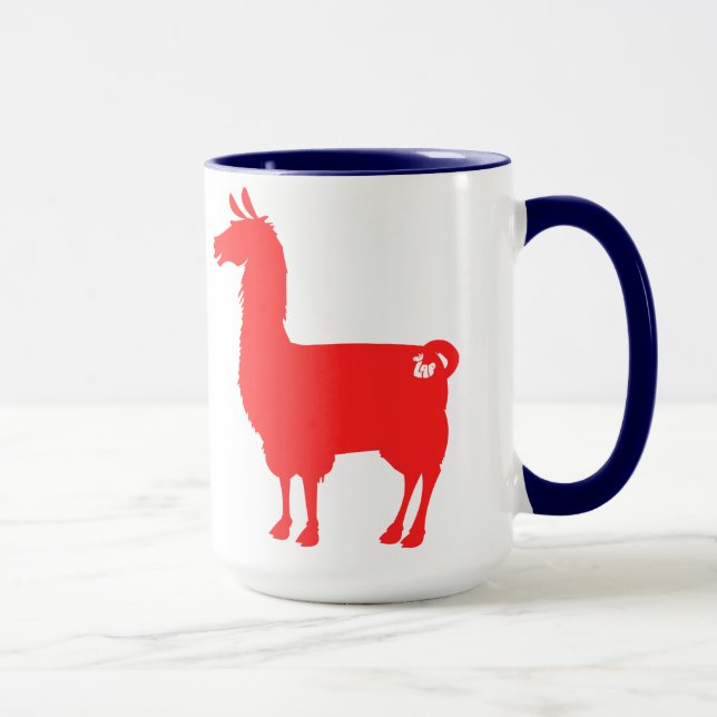 Caneca vermelha do lama (Direita)