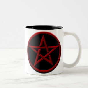 Caneca vermelha do Pentagram