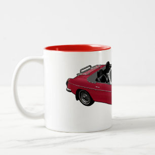 caneca vermelha do roadster