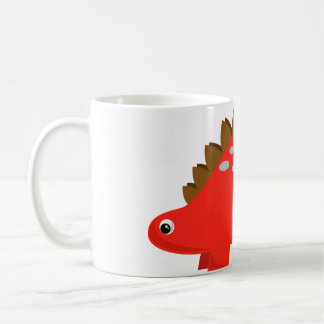 Caneca vermelha do Stegosaurus