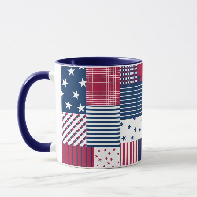Caneca Vermelho, Branco e Azul (Esquerda)