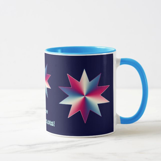Caneca Vermelho, Branco e Azul (Direita)
