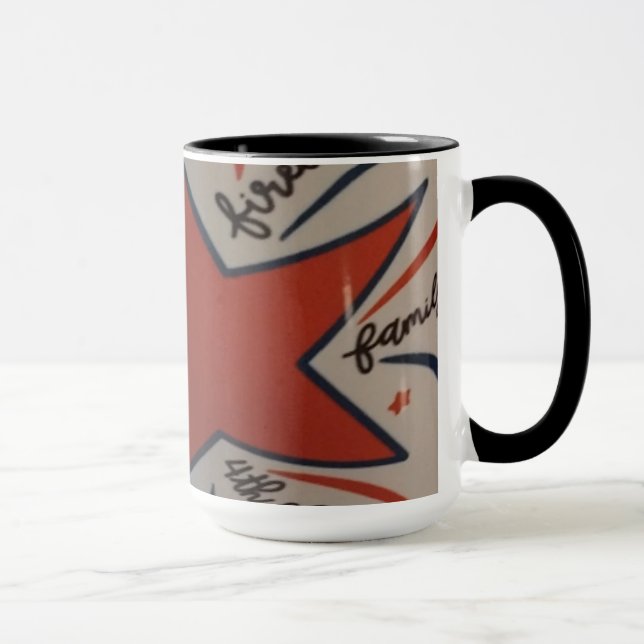 caneca vermelho branco e azul de 4 de julho (Direita)