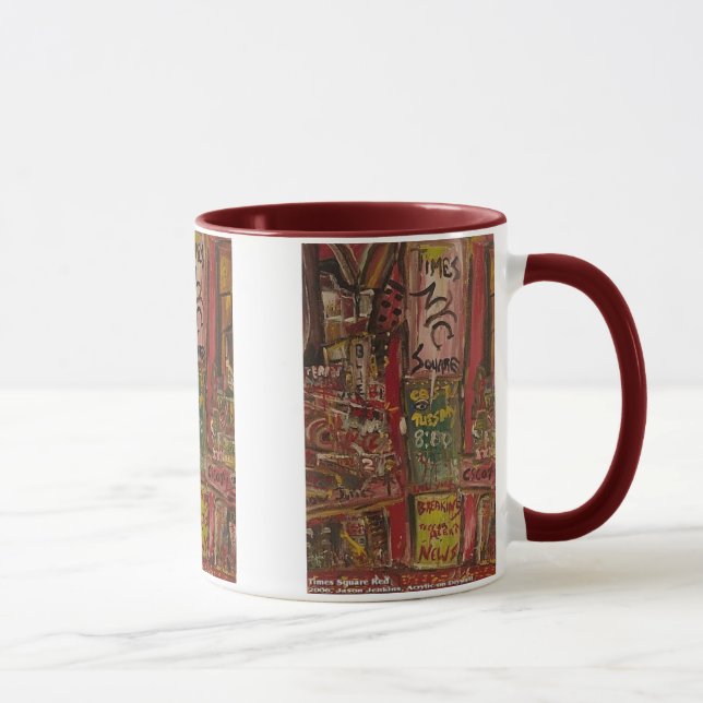 Caneca vermelho dos Times Square (Direita)
