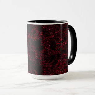 Caneca Vermelho esponjoso russo vermelho escuro de fundo