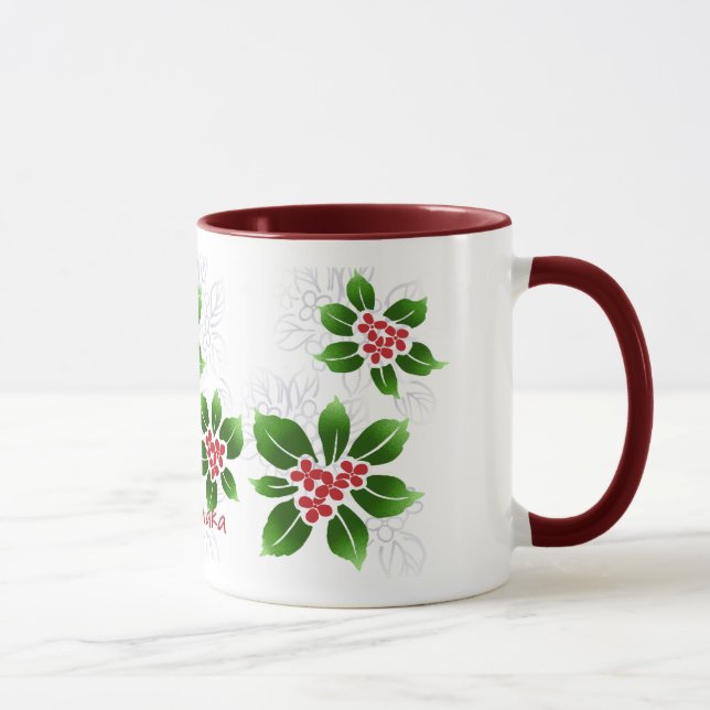 Caneca Vermelho havaiano do Natal de Mele Kalikimaka do (Direita)