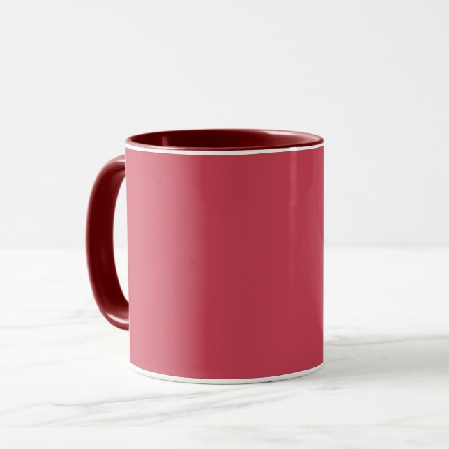 Caneca Vermelho-tijolo (cor sólida) (Frente Esquerda)