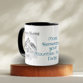 Caneca Versículo Bíblico Fé que Move Montanhas Personaliz