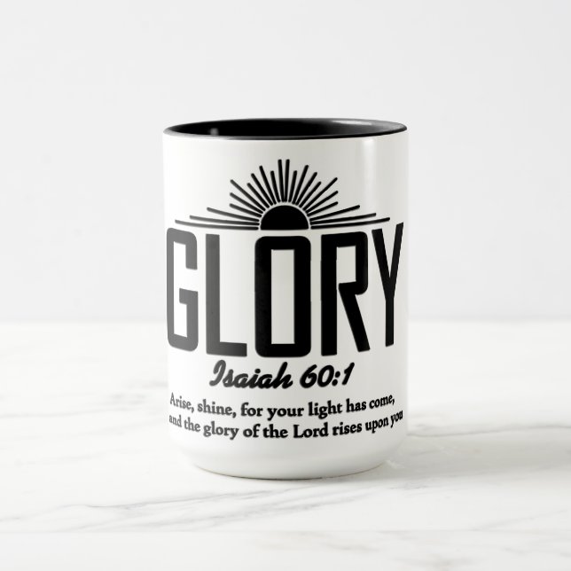 Caneca Versículo Inspirador da Bíblia Cristã (Centro)