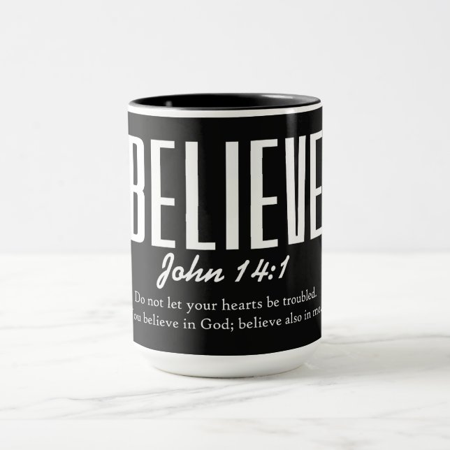 Caneca Versículo Inspirador da Bíblia Cristã (Centro)