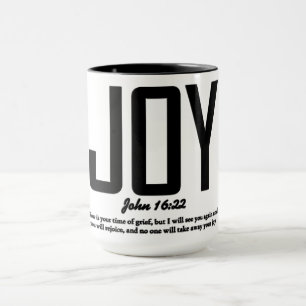 Caneca Versículo Inspirador da Bíblia Cristã