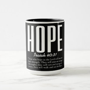 Caneca Versículo Inspirador da Bíblia Cristã
