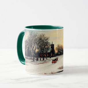 Caneca Véspera de Natal, belas artes, Mug