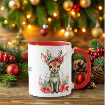 Vestido de Natal com Mug de Chapéu Verde