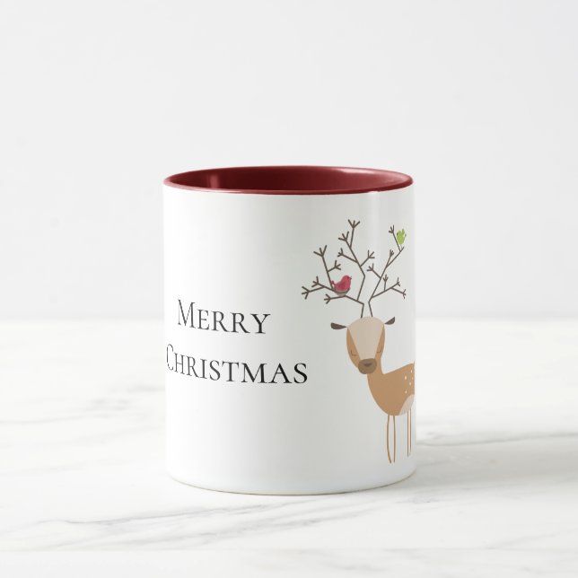 Caneca Vestido de Natal com Pássaros (Centro)