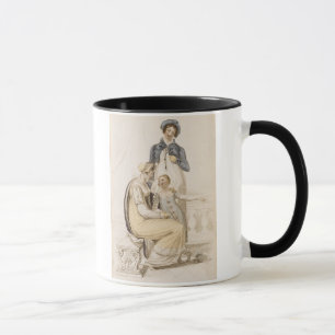 Caneca Vestidos de passeio, placa de forma de Ackermann