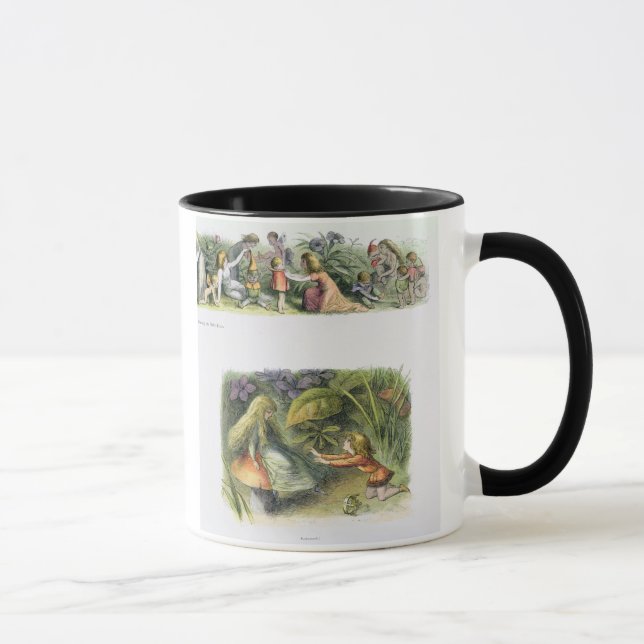Caneca Vestindo os duendes do bebê, e rejeitado! , (Direita)