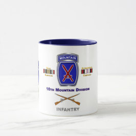 Caneca Veterano da 10ª Divisão de Montanha no Iraque e no