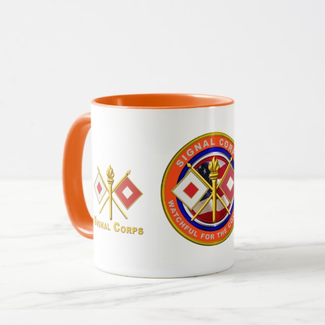 Caneca Veterano de Signal Corps  (Frente Esquerda)
