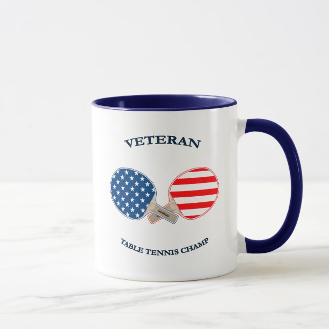 Caneca Veterano do ténis de mesa (Direita)