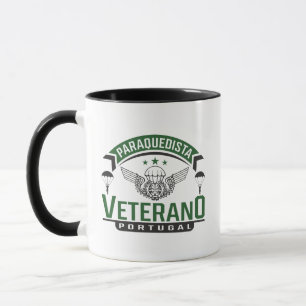 Caneca Veterano Português Paratrooper