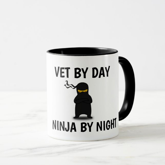 CANECA VETERINARIANO NINJA COFFEE MUGS (Frente Esquerda)