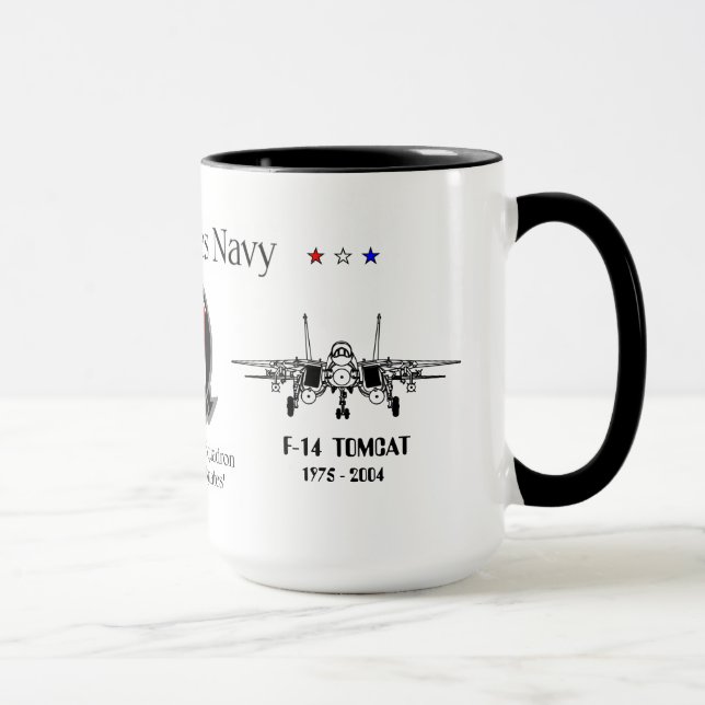 Caneca VF-211 'Checkmates' - F-14 Tomcat Sq. (Direita)