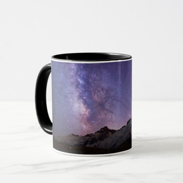 Caneca Via Láctea & Mt. Rainier | Estado de Washington (Frente Esquerda)
