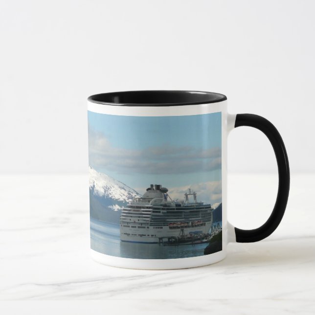 Caneca Viagem Fotografia de Férias de Cruise do Alaska (Direita)