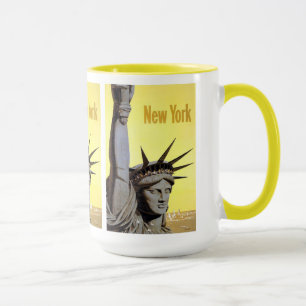 Caneca Viagens vintage de Nova York EUA