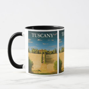 Caneca Viagens vintage Toscana Itália