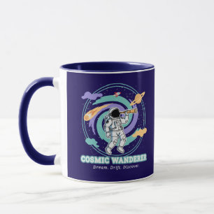 Caneca Viajante Cósmico Astronauta Telescópio