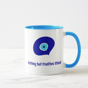 Caneca Vibes Positivas Personalizadas, Largura Azul Mau