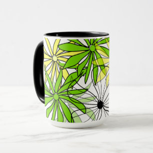Caneca Víblias frescas: Taça Floral Colorida de Café