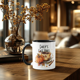 Caneca Vibrações do Café de Outono – Sabor de Abóbora e A