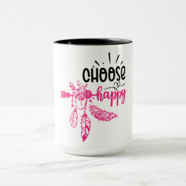 Caneca Vibrações Positivas | Citação Motivacional