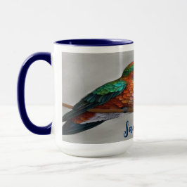 Caneca Vibrant Allen’s Hummingbird Painting