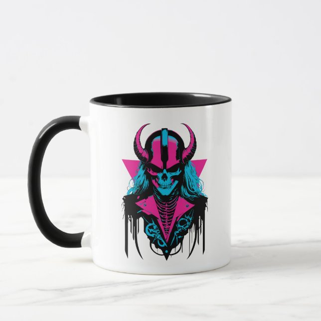 Caneca Vibrant Medieval Zombie Skull (Esquerda)