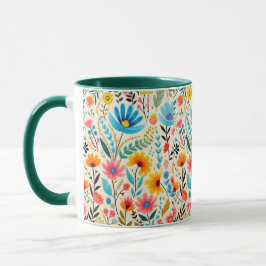 Caneca Vibrante Combo de Flores Silvestres Amarelas no In