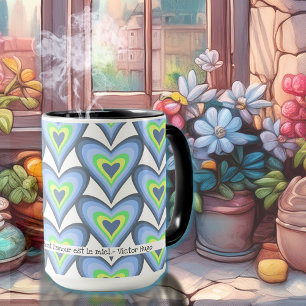 Caneca Victor Hugo Quote Hearts