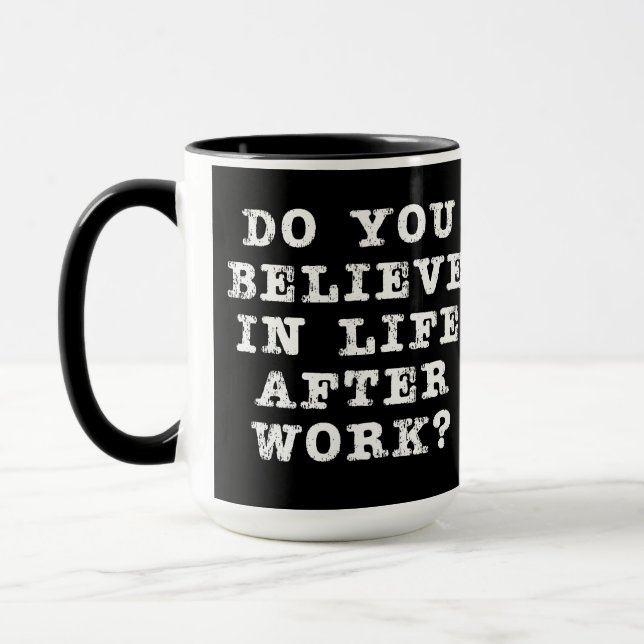 Caneca Vida após o trabalho em preto (Esquerda)