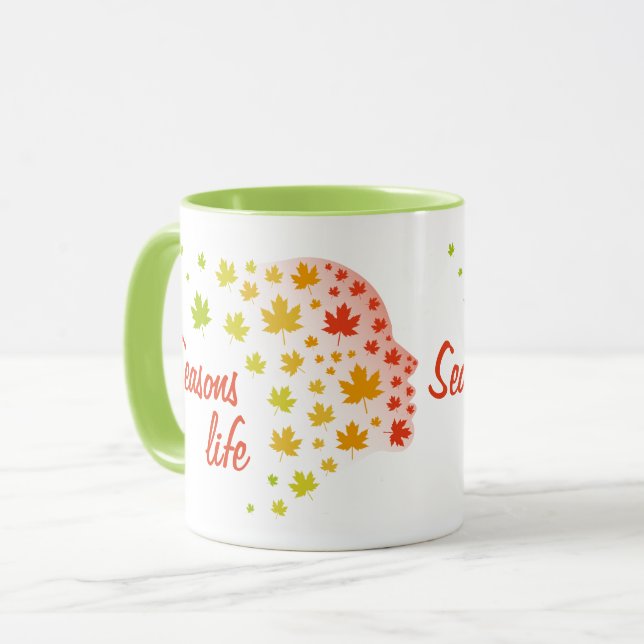 Caneca Vida de las estaciones (Frente Esquerda)