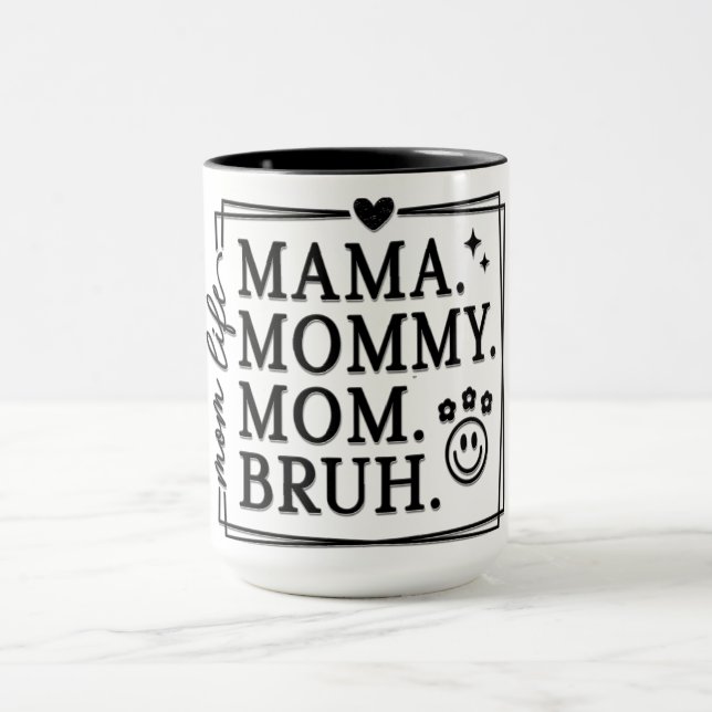 Caneca Vida de Mãe no Dia das Mães Engraçado (Centro)