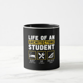 Caneca Vida Em Um Trabalho De Arquiteto De Arquitetura T-