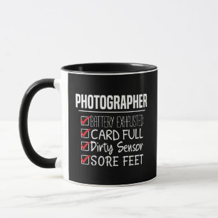 Caneca Vida Fotógrafo - Lista de Verificação de Fotografi