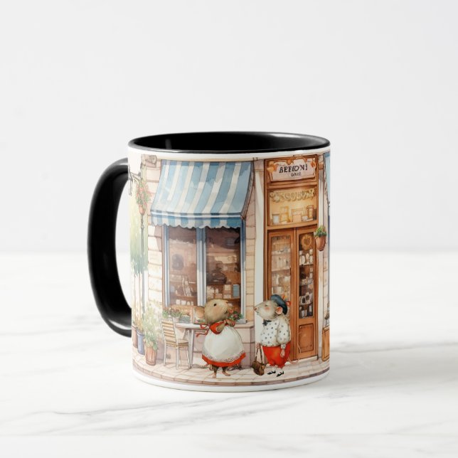 Caneca Vida na Cidade dos Ratos - Vida como de Costume (Frente Esquerda)