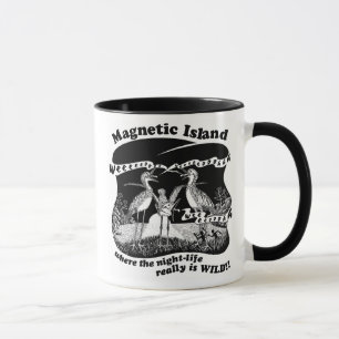 Caneca Vida nocturna magnética da ilha