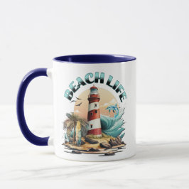 Caneca Vida Personalizada na Praia
