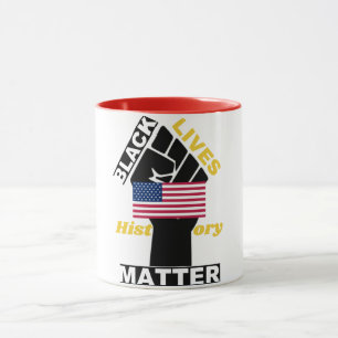 Caneca Vidas Negras Oficiais Matéria EUA Coleção de Si