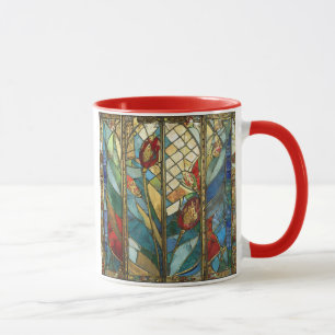 Caneca Vidro de Cor Red Chief Papoulas ao Nascer do Sol
